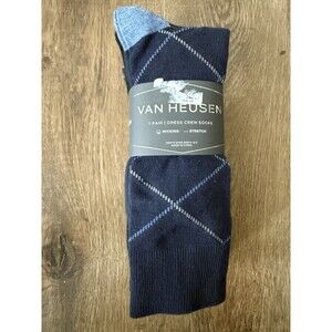 Van Heusen Premium Dress Crew Socks Men, 7-Pair Pack, Shoe Size 6-12.5 NWT